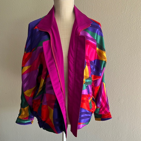 Vintage (90s) Geometric REVERSIBLE Jacket - Picture 3 of 10